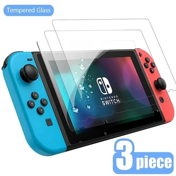 1/2/3ШТ Защитное Закаленное Стекло Для Nintendos Switch Lite Защитная Пленка Для Экрана Nintendos Switch NS OLED Glass Аксессуары