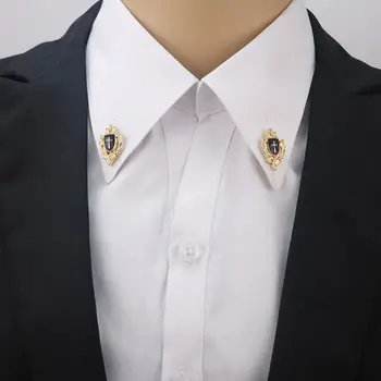 1 пара перекрестных щитов для делового костюма, воротник рубашки, булавка с лацканами, брошь, наконечники, мужская ювелирная брошь