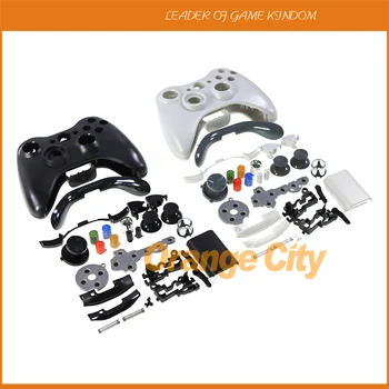 10 комплектов для беспроводного контроллера Xbox360, комплект накладок для геймпада Xbox 360, полный корпус и кнопки