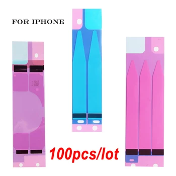100 шт./лот Клейкая наклейка на аккумулятор для iPhone 5s 5c SE 6s 7 8 Plus 11 Pro Max клей для аккумулятора с двойным натяжением ленты, язычок для прокладки
