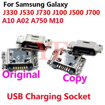 100 шт. Оригинальный Для Samsung Galaxy A10 A105F A02 A7 2018 M10 J8 J4 J6 J7 J5 J3 Pro J1 J100 A6 Usb Док-станция для зарядки Порты и разъемы Разъем