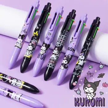 36шт Мультяшная Шариковая ручка Sanrio 6 Цветов Милые Ручки Kuromi Канцелярские Принадлежности 0,5 Школьный Офис Ручки для рисования Подарки детям на День Рождения
