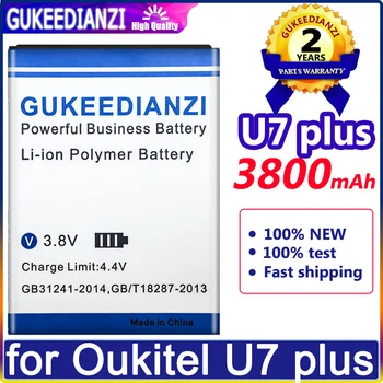 3800 мАч Замена Аккумулятора Мобильного Телефона Большой Емкости Для Oukitel U7 Plus U7plus Высококачественная Батарея 