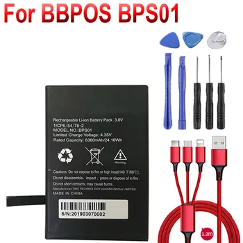 6360 мАч 4,35 В аккумулятор для BBPOS BPS01 + USB кабель