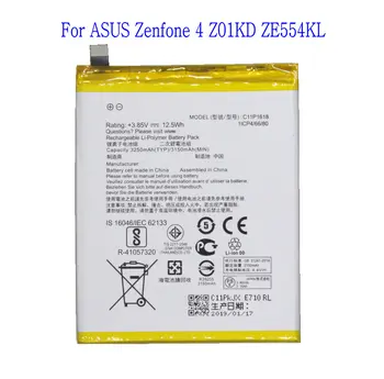 Ciszean 1x3250 мАч/12.5 Втч 3,8 В C11P1618 Сменный Аккумулятор для Asus ZenFone 4 Z01KD ZE554KL Мобильный Литий-полимерный Встроенный Bateria