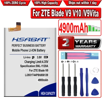 HSABAT 4900 мАч Li3931T44P8h806139 Аккумулятор для ZTE Blade V9 V10/V9Vita V10Vita/A7 Vita/A4/A5 2020