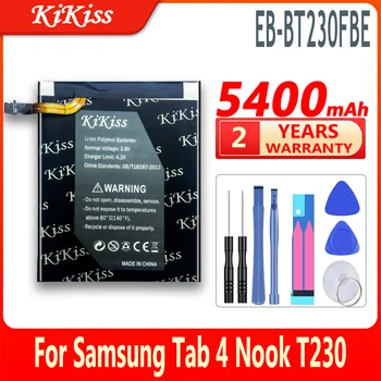 KiKiss 5400 мАч Батарея Для Samsung GALAXY Tab 4 Nook 7,0 T230 T231 T235 SM-T230 SM-T231 SM-T235 Планшетный Аккумулятор EB-BT230FBE
