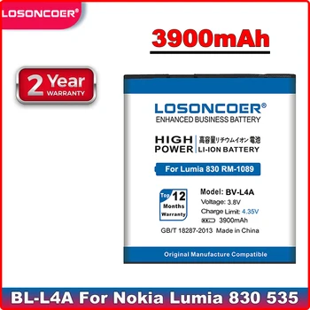 LOSONCOER 3900 мАч BV-L4A Для Nokia Lumia 830 Lumia 535 RM-984 RM-1090 RM-1089 BV L4A BVL4A BL-L4A RM-985 Батарея