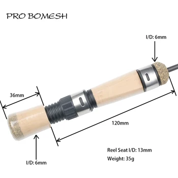 Pro Bomesh 1 Комплект 2A Пробковая Катушка для спиннинга, Комплект ручек, Удочка для ловли форели, Аксессуар для подледной удочки, Комплект для ремонта самодельных компонентов, Трость