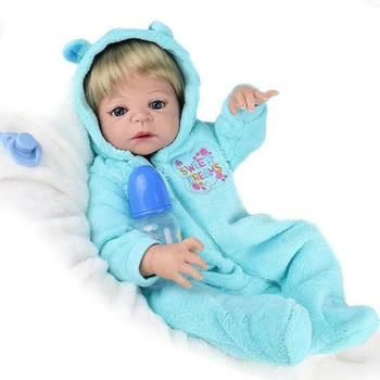 PYD 22-дюймовые водонепроницаемые реалистичные Куклы-Реборн для всего тела, Мягкие виниловые Силиконовые Куклы для новорожденных мальчиков, подарок для старших детей на День рождения