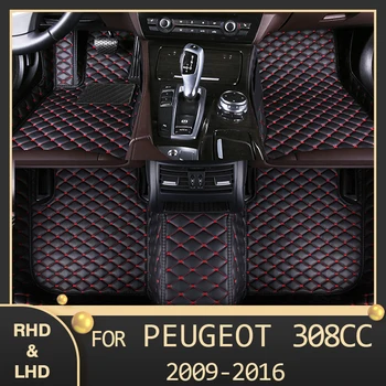 Автомобильные коврики MIDOON для Peugeot 308CC 2009 2010 2011 2012 2013 2014 2015 2016 Пользовательские автоматические накладки для ног