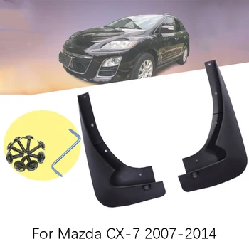 Автомобильный стайлинг для Mazda CX-7 2007-2012 Комплект из 2 автомобильных передних и задних брызговиков, Брызговики, крыло, автомобильные аксессуары