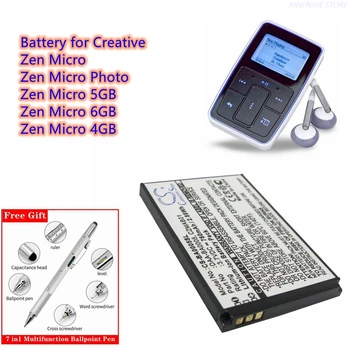 Аккумулятор медиаплеера 3,7 В/780 мАч DAA-BA0005, 70PD000000039, BA20603R69900, CZMAB01 для Creative Micro Zen 4 ГБ, 5 ГБ, 6 ГБ