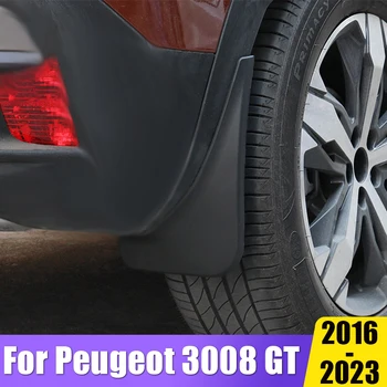 Брызговики Брызговик Крыло Для Peugeot 3008 GT 3008GT 2016 2017 2018 2019 2020 2021 2022 2023 MK2 Автомобильные Аксессуары