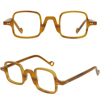 Винтажная оправа для очков для женщин, ацетатные квадратные очки для мужчин, оптические очки Модного высокого качества
