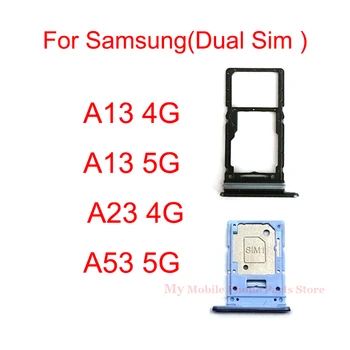Держатель Лотка для двух Sim-карт SD Слот-адаптер Для Samsung Galaxy A13 A23 A33 A53 4G 5G Устройство Чтения карт Sim-лотка Samsung A33 5G