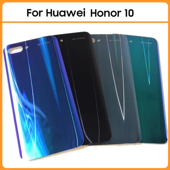 Для Huawei Honor 10 COL-L09 COL-L29 Задняя Крышка Аккумулятора 3D Стеклянная Панель Honor10 Корпус Задней Двери Чехол Для Замены Объектива камеры