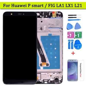 Для Huawei P Smart ЖК-дисплей с сенсорным экраном и цифровым преобразователем в сборе для Huawei enjoy 7S с рамкой РИС. LA1 LX1 L21 L22 LCD