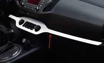 Для Kia Sportage R 2011-2017 ручка переключателя кондиционера из нержавеющей стали, декоративная полоска для защиты от царапин, автомобильные аксессуары