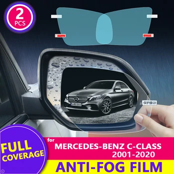 для Mercedes-Benz C-Class (W203 W204 W205) 2001-2020 2019 Пленка Для Зеркала заднего Вида HD Противотуманная Наклейка На Автозеркало Автомобильные Аксессуары