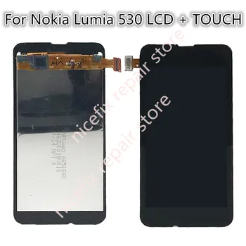 Для Nokia Lumia 530 ЖК-экран дисплея Сенсорная Панель Для Nokia Lumia 530 RM-1017 ЖК-Дигитайзер В Сборе Запасные Части
