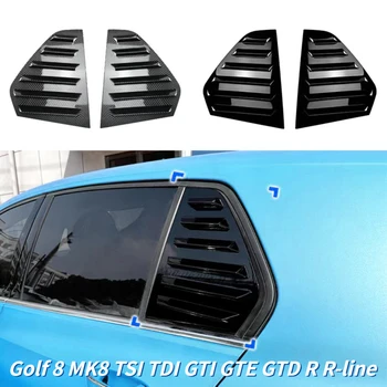 Для VW Golf 8 MK8 Спойлер Бокового Окна, Сплиттер, Накладка Жалюзи TSI TDI GTI GTE GTD R R-line Солнцезащитный Козырек На Окно Автомобиля 2020-2022
