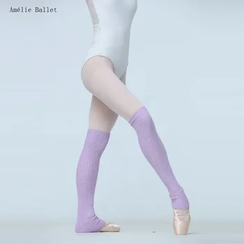Женские гетры LG001, длинные эластичные вязаные носки для девочек, колготки для балета и латиноамериканских танцев, Спортивные носки 5 цветов в наличии