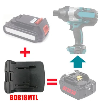 Инструментальный адаптер BDB18MTL используется для Black Decker для кабеля Porter для преобразователя аккумулятора Stanley 18V вкл. для Makita Li-ion Tools BL1830