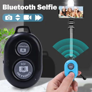 Кнопка дистанционного управления, совместимая с Bluetooth, беспроводной контроллер 4.0, автоспуск, ручка для камеры, спуск затвора, монопод для селфи, телефон