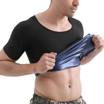 Костюм для сауны Спортивная футболка Body Shaper Корректирующее белье для сжигания жира, Удерживающее тепло, Компрессионное Термобелье, майка для фитнеса