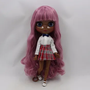 кукла Blyth с обнаженным телом, темно-черная фабричная кукла, модная кукла, подходящая для DIY 0607