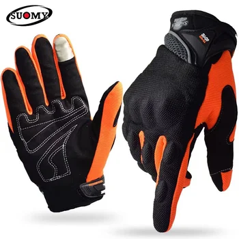 Летние мотоциклетные перчатки, мужские перчатки для грязевого велосипеда с сенсорным экраном, Перчатки для мотокросса, перчатки для гонок, Защитное снаряжение Guantes Moto