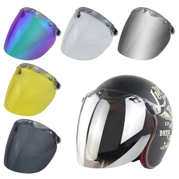 Мотоциклетные шлемы С козырьком, линзы, Защитная крышка лобового стекла, замена на шлем с 3 защелками D7YA