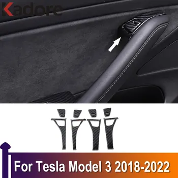 Наклейка На Кнопку Открытия Двери Автомобиля Для Tesla Model 3 2018 2019 2020 2021 2022 Дверной Замок, Рамка Переключателя, Отделка, Стайлинг, Аксессуары Для Интерьера