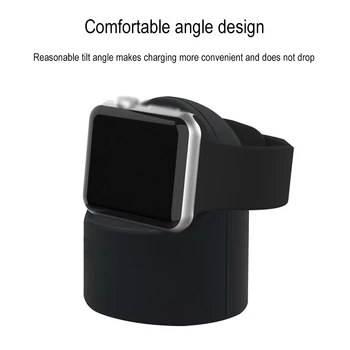 Новый Силиконовый док-держатель для зарядного устройства для Apple Watch Series 5/4/3/2 44 мм/42 мм/40 мм/38 мм/41 мм/45 мм Кабель для зарядки