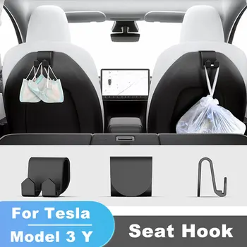 Подголовник автокресла Крючок-вешалка Hoder для Tesla Model 3 Y Сумка-портмоне Крепление для хранения аксессуаров Tesla Model Y 3 Декоры