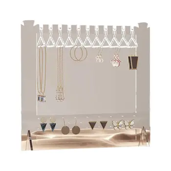 Подставка для сережек, Органайзер для ювелирных изделий, ожерелье, браслет, держатель для хранения ушных гвоздиков, вешалка для одежды, вешалка для спальни, ожерелье