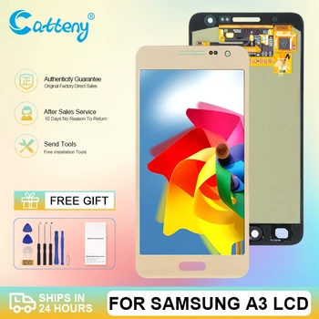 Протестированный 1 шт. дисплей A300 для Samsung Galaxy A3 2015 Lcd с сенсорным экраном Digitizer в сборе Замена экрана A300F с инструментами