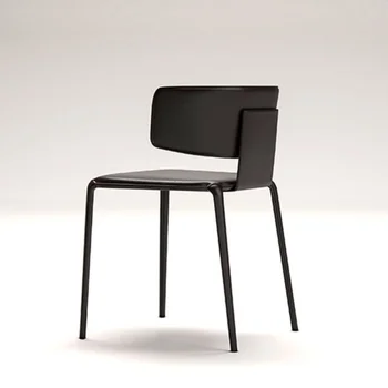 Роскошное черное Передвижное кресло Дизайнерской скандинавской офисной косметики, случайных стульев, напольной мебели для ресторана Sillas De Comedor DC073 WYH