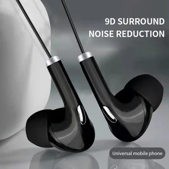 Универсальные 3,5 мм Проводные Наушники Bass In Ear Наушники С Микрофоном Музыкальные Наушники 3,5 мм Стерео Игровая Гарнитура для iPhone Samasung