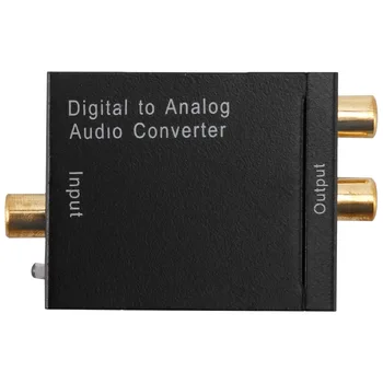 Цифровой оптический коаксиальный адаптер Toslink для преобразования сигнала в аналоговый аудиопреобразователь RCA SV