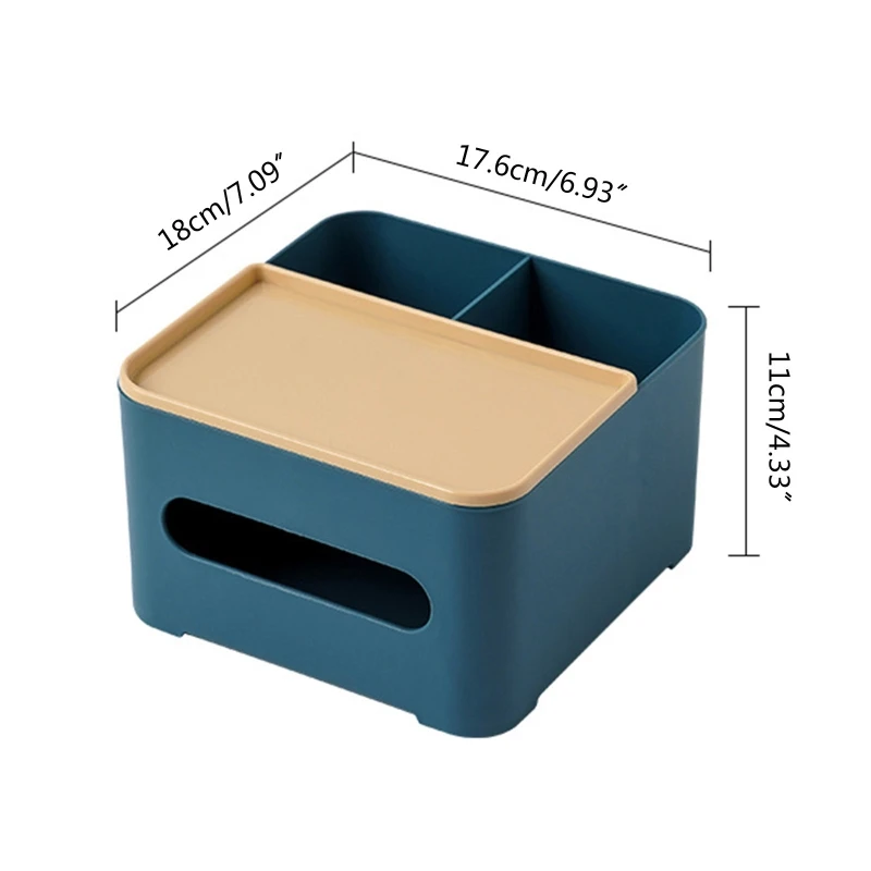 Двухслойная Коробка Для Салфеток Настольный Ящик Для Хранения Органайзер С Дистанционным Управлением Дропшиппинг