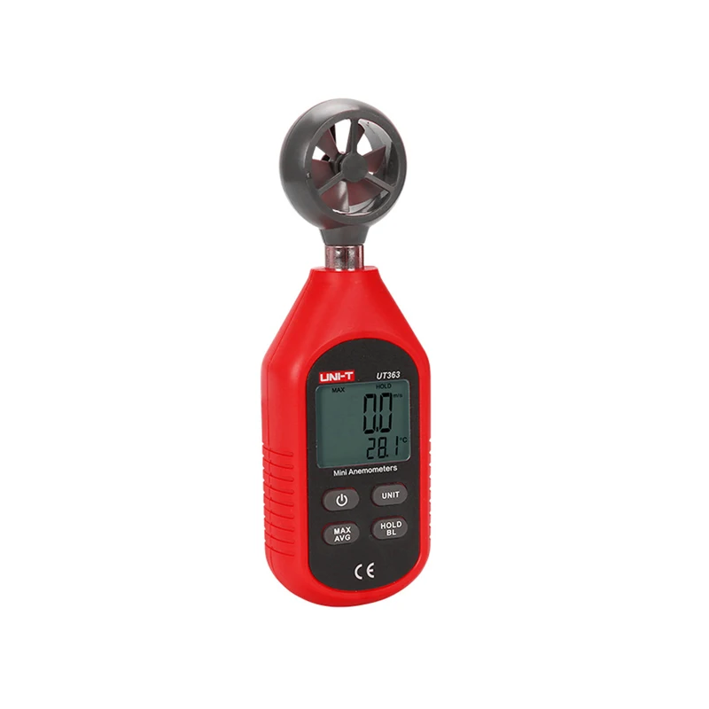 UNI-T UT363 Ручной Анемометр Цифровой Для Измерения Скорости Ветра Тестер Температуры ЖК-Дисплей Расход Воздуха