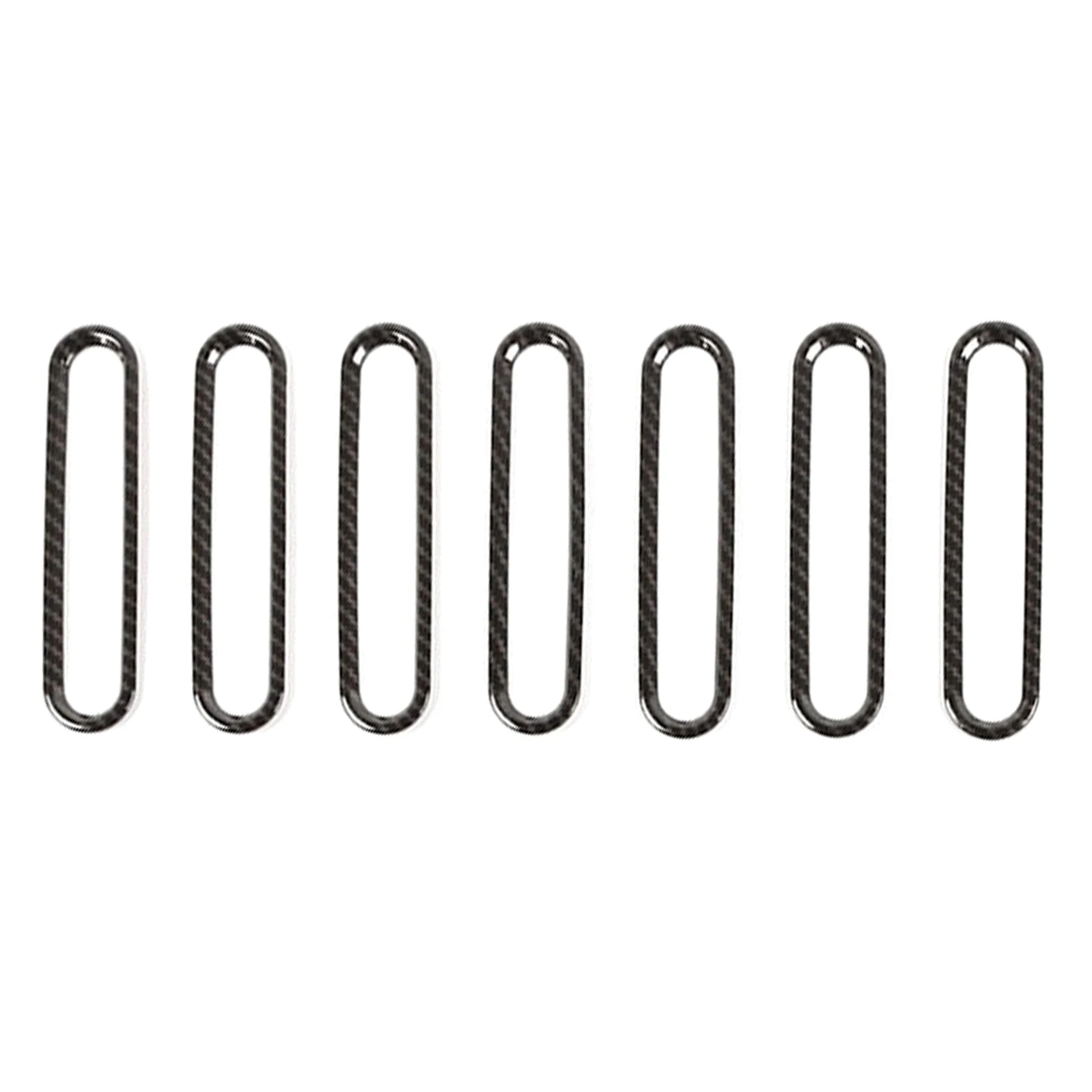7ШТ Карбоновый капот Воздухозаборник Впускное отверстие Декоративная накладка Наклейка для Wrangler JK 2007-2017