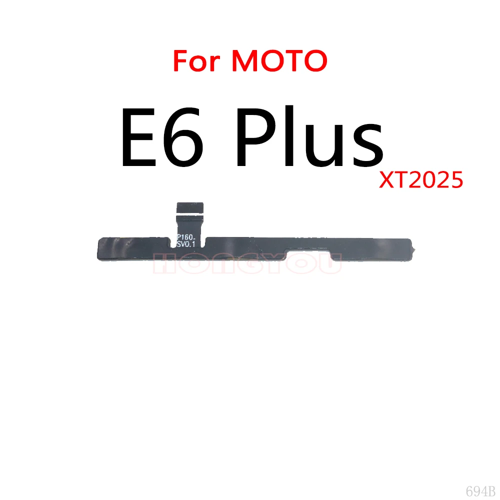 Кнопка питания, Кнопка регулировки громкости, Включение / выключение звука, Гибкий кабель для Motorola MOTO E6 XT2005 /E6 Plus XT2025