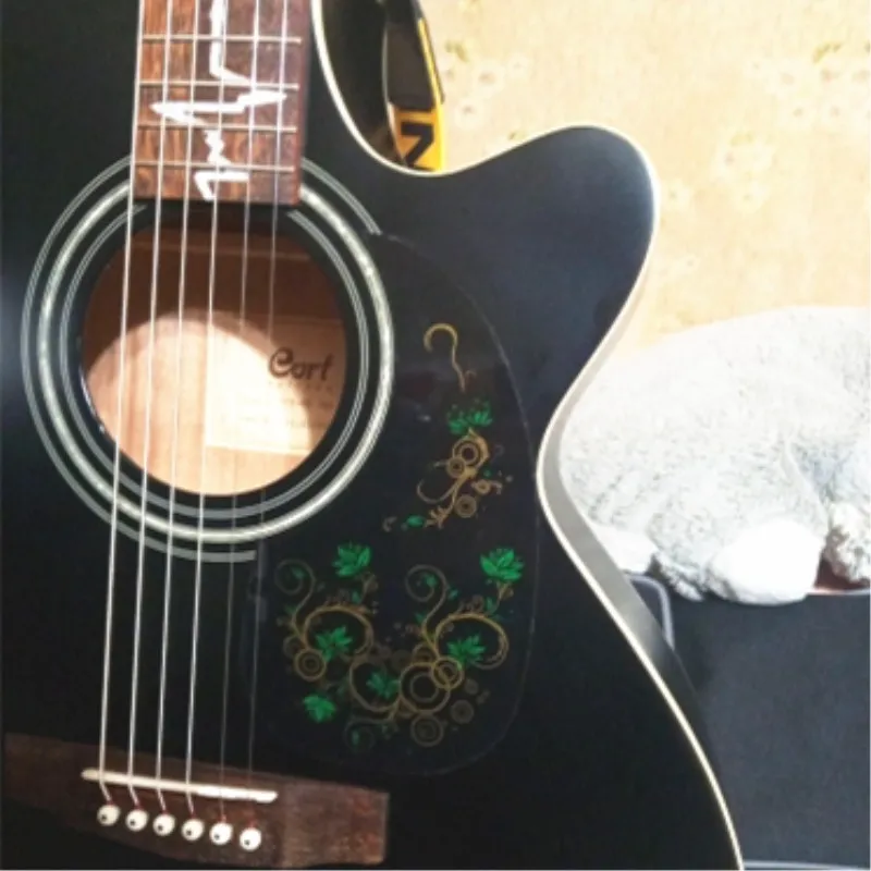 1 шт. Народная акустическая гитара, высококачественная самоклеящаяся наклейка для аксессуаров для акустической гитары
