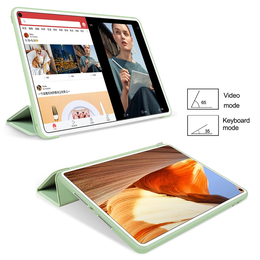 Чехол для планшета Huawei MatePad Pro 10.8 из искусственной кожи, Тонкая Складная подставка для Huawei MatePad Pro 2019 MRX-W09 W19 AL09 AL19
