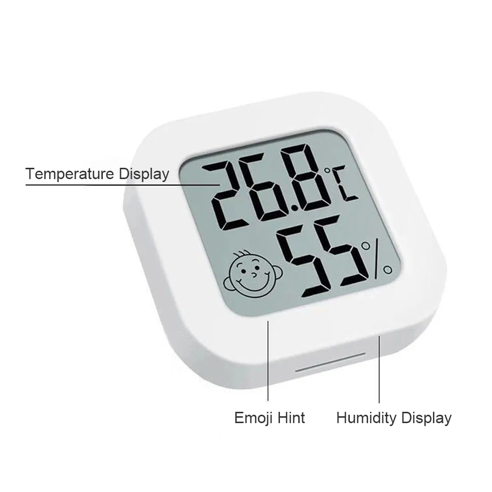 Внутренний гигрометр, термометр, датчик влажности, монитор с температурой -10℃-70℃ (14℉-158℉) и датчиком относительной влажности 10%-99%