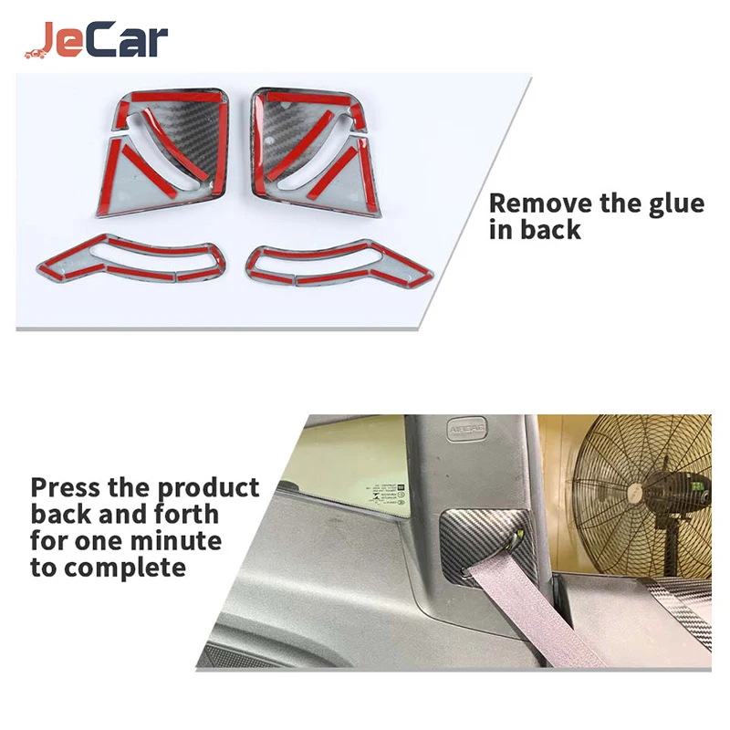 Украшение для пряжки ремня безопасности автокресла JeCar ABS, наклейки на защитный чехол для Chevy Camaro 2016 и выше, Аксессуары для интерьера