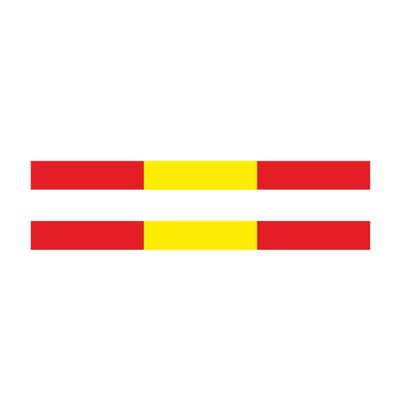 Aliauto 2 X Индивидуальные Автомобильные Наклейки Spanish Streak Bumper Flag ПВХ Наклейка на Царапины для Skoda Rapid Lexus Suzuki, 13см *1см